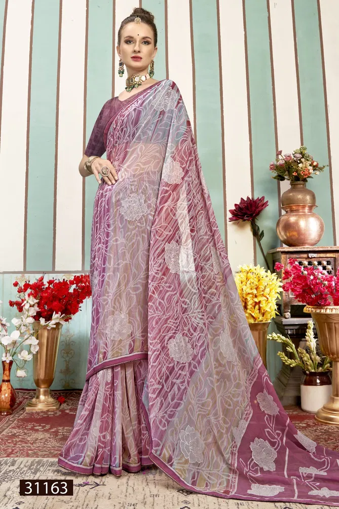 Megha By Vallabhi Georgette Printed Sarees Wholesale Shop In Surat